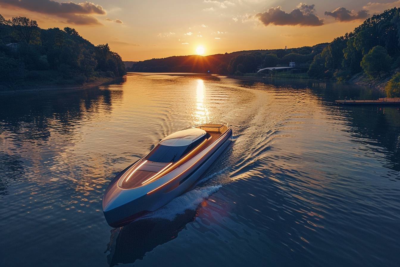 Bateau silencieux naviguant sur des eaux calmes