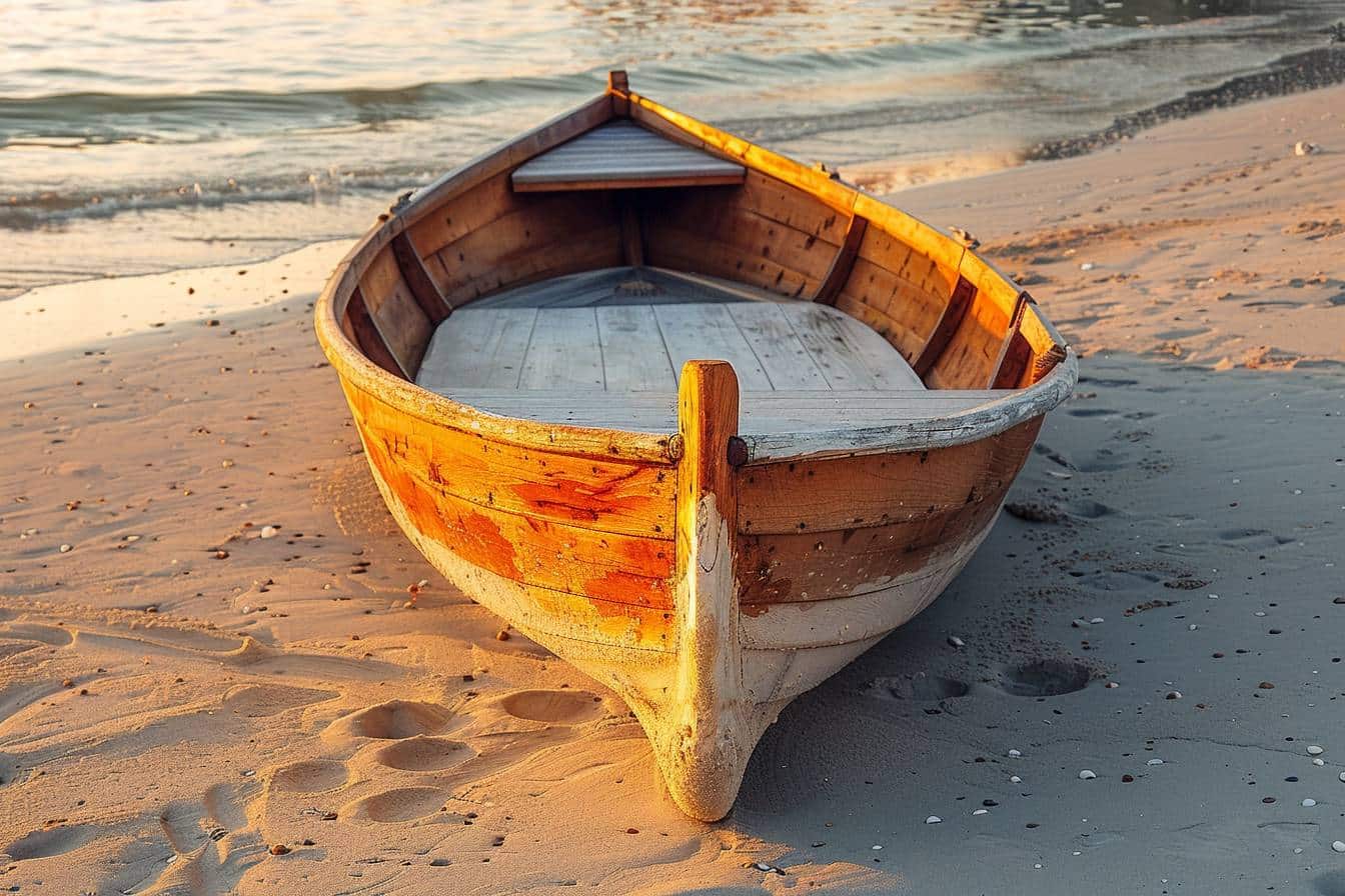 Bateau traditionnel sur l'eau avec voiles déployées  
Embarcation emblématique naviguant sur une mer calme