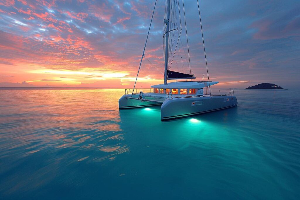 Catamaran pour des croisières agréables et stables